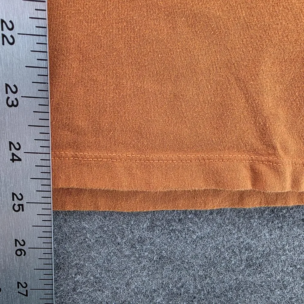 The North Face Shirt Mens M Orange Short Sleeve Crewneck Tagless Cotton Graphic